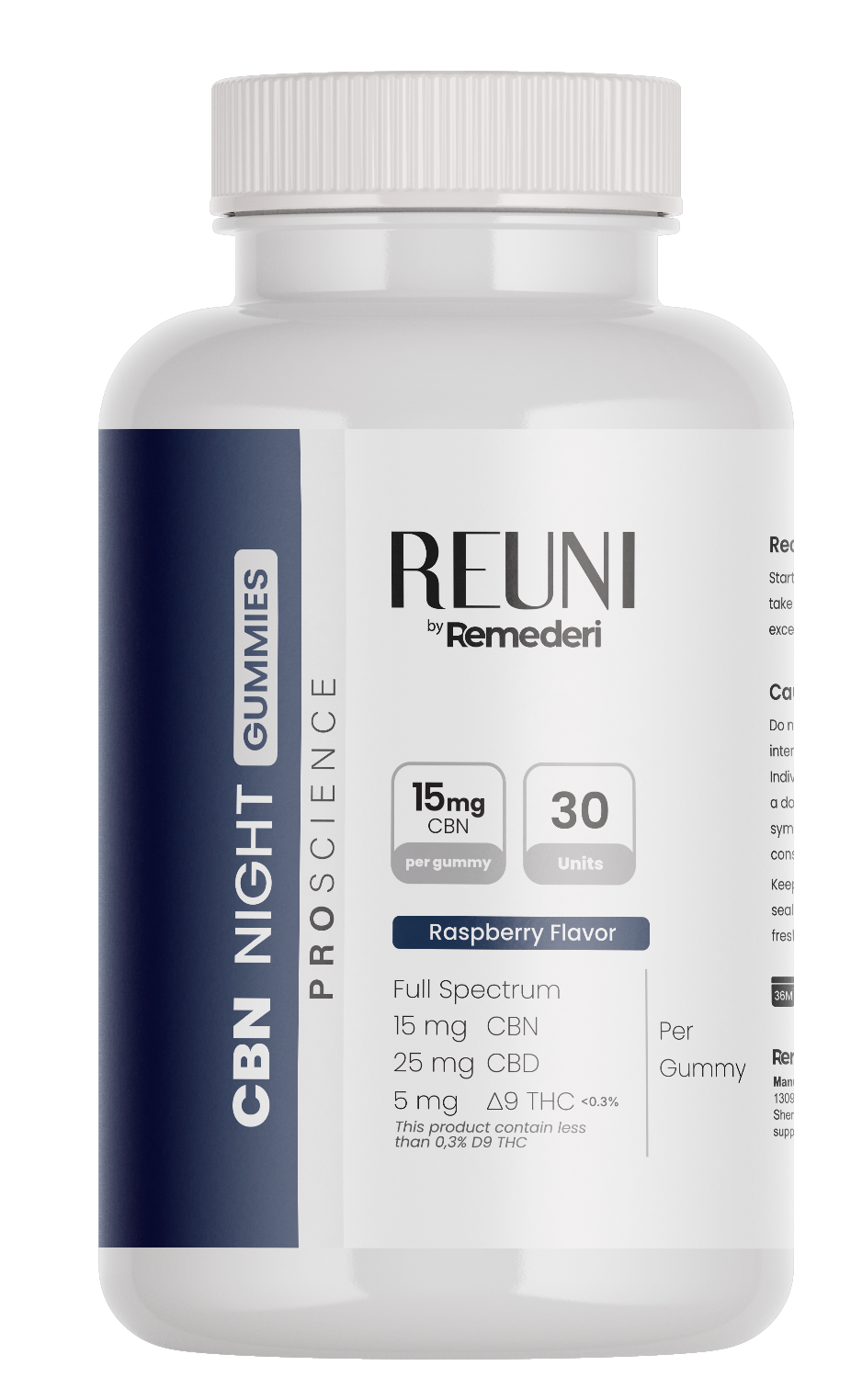 REUNI CBN Night GUMMY 1350mg - ∆9 THC 1:5 CBD - Full Spectrum