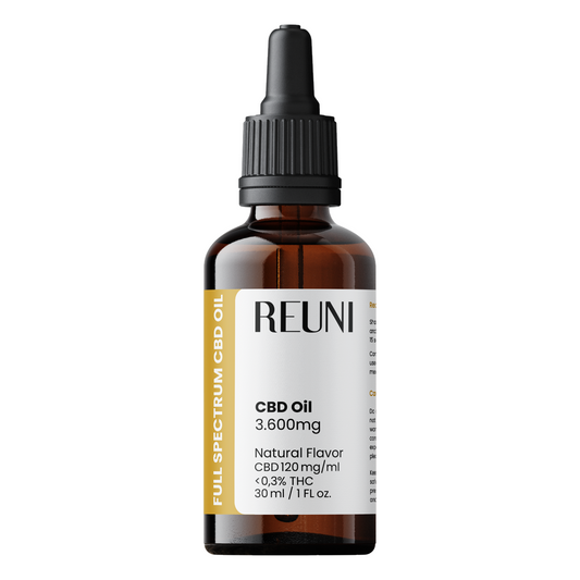 REUNI CBD OIL 3600mg - Full Spectrum - 0,3% THC