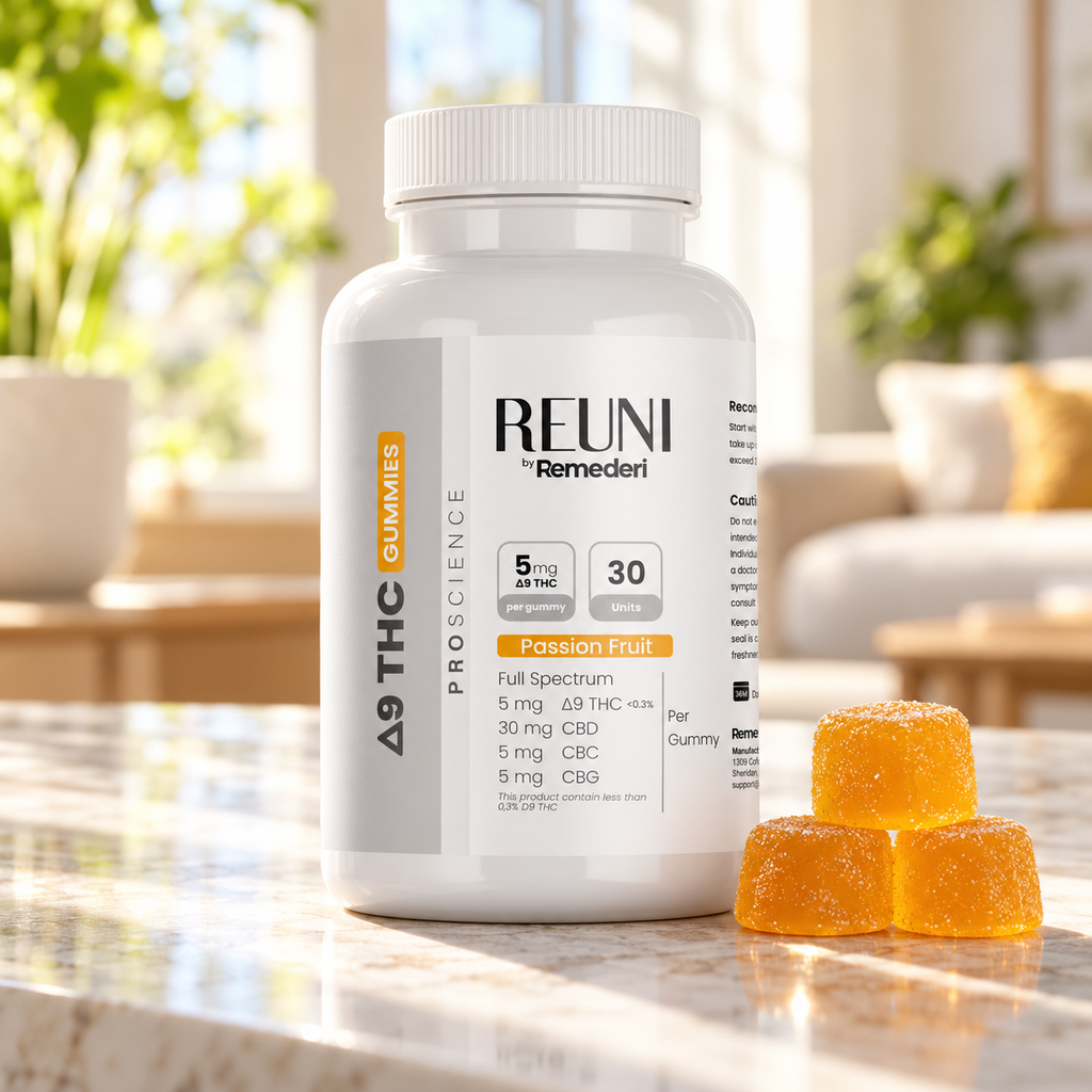 REUNI GUMMY 1350mg - ∆9 THC 1:6 CBD - Full Spectrum