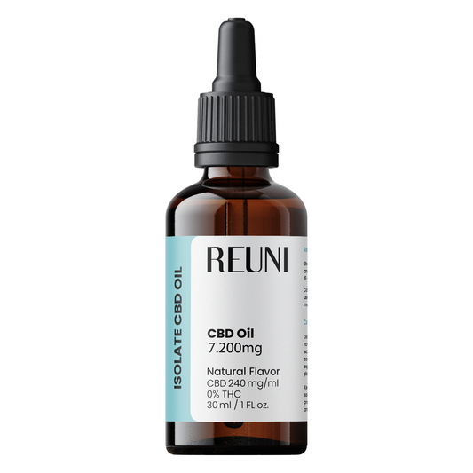 REUNI CBD OIL 7200mg - Isolate - 0% THC