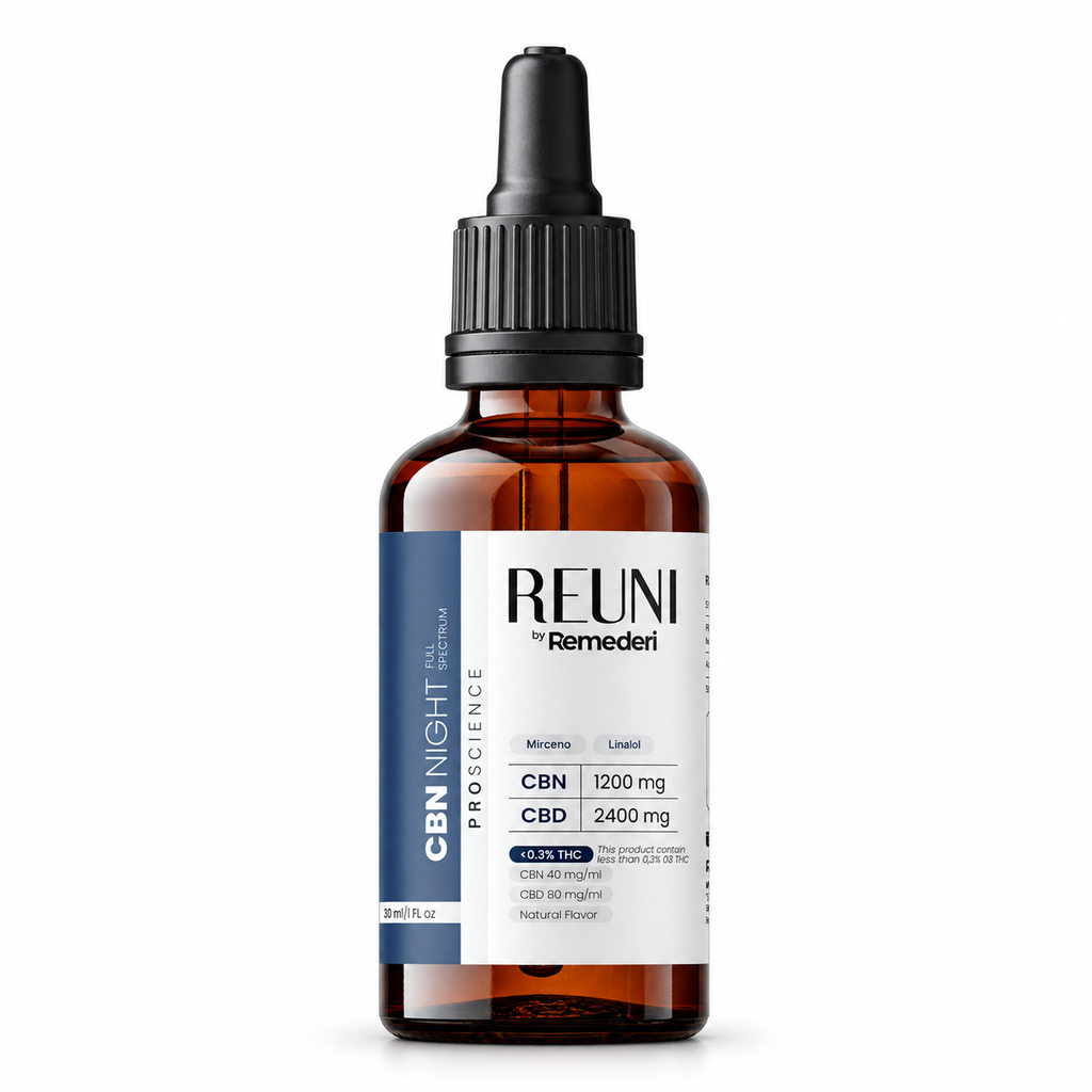 REUNI CBN OIL 3600mg - CBN 1:2 CBD - Full Spectrum - 0,3% THC