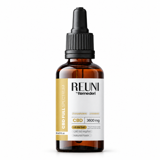 REUNI CBD OIL 3600mg - Full Spectrum - 0,3% THC