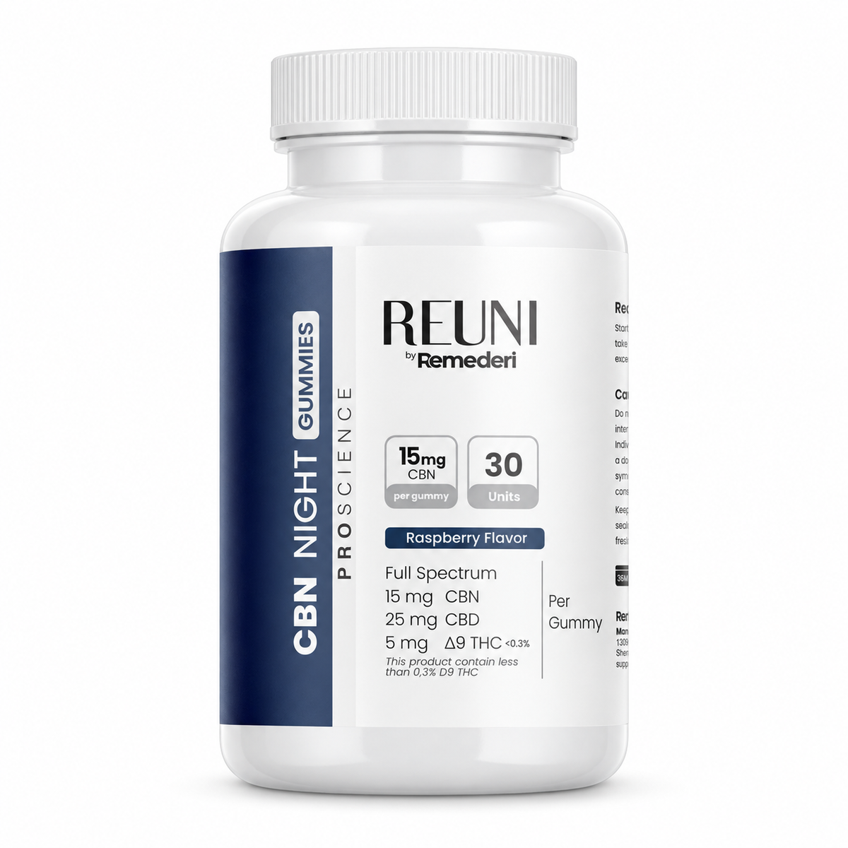 REUNI CBN Night GUMMY  1350mg - ∆9 THC 1:5 CBD - Full Spectrum