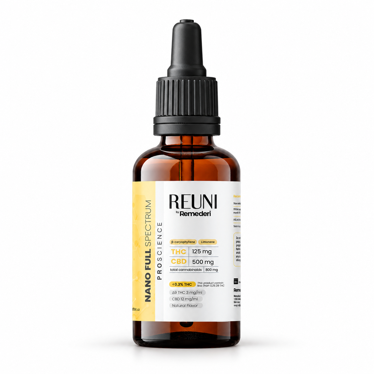 REUNI CBD OIL 900mg - Nano Full Spectrum - 0,3% THC